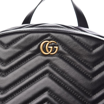 Gucci Calfskin Matelasse GG Marmont Day Backpack Black 10 of 10