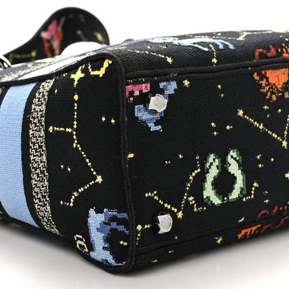 Christian Dior Canvas Pixel Zodiac Embroidered Medium Lady D-Lite Nero Multicolor 9 of 10