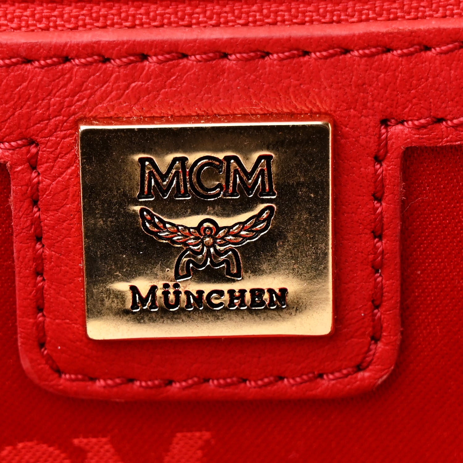 MCM Visetos Large Sprinkle Stud Stark Backpack Corail 6 of 10