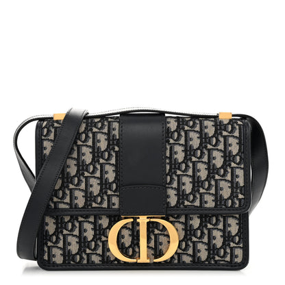 Christian Dior Oblique 30 Montaigne Flap Bag Blue 1 of 9