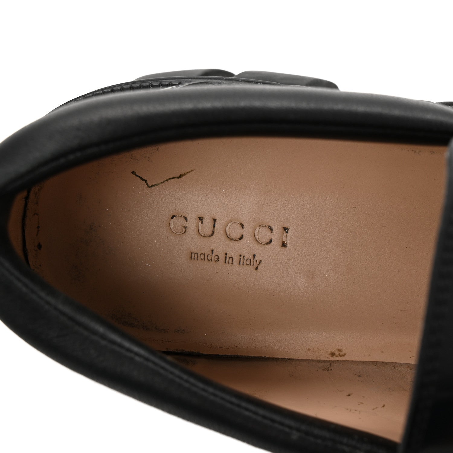 Gucci Magnum Calfskin Nappa Samoa Womens Horsebit Platform Chunky Lug Sole 40mm Loafers 39 Black 8 of 9