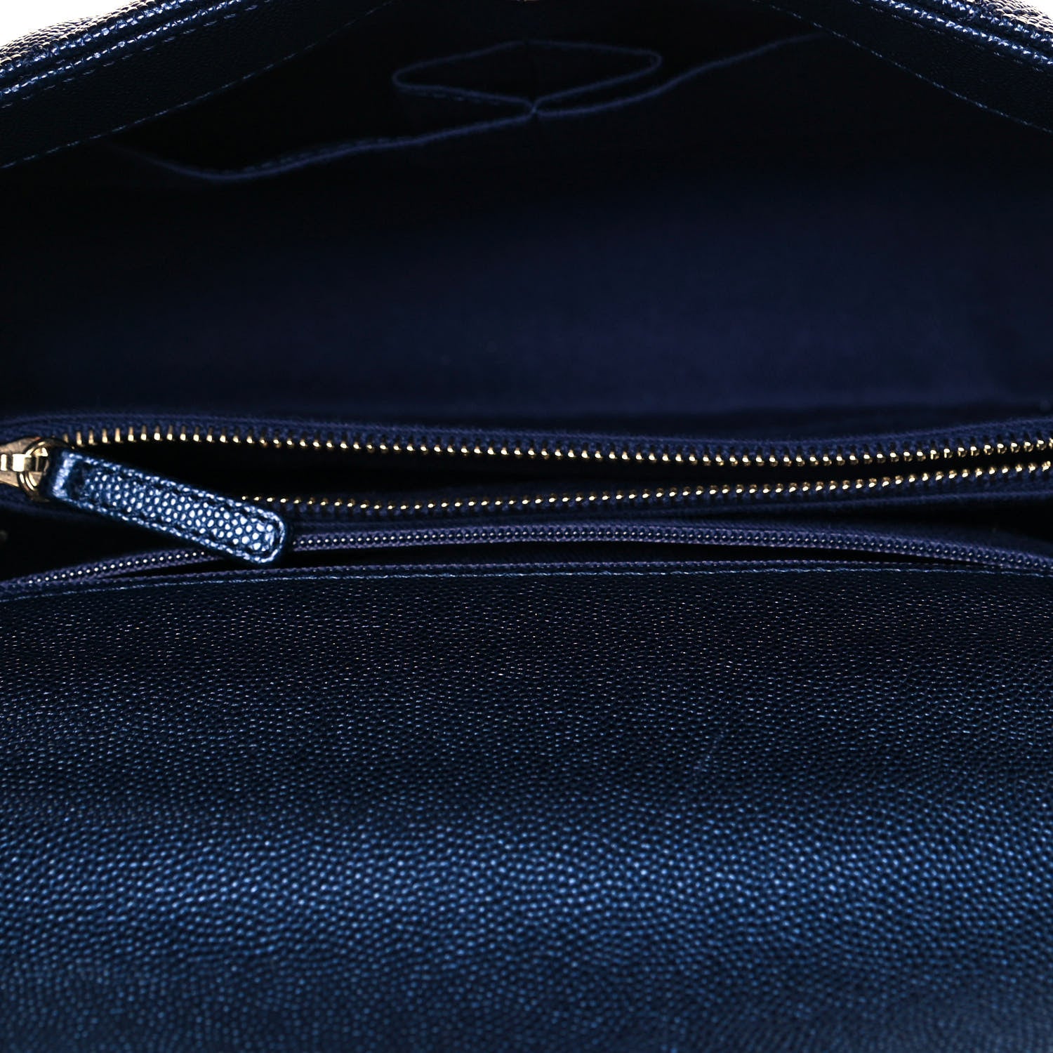 Chanel Iridescent Caviar Quilted Small Coco Handle Flap Dark Blue 4 of 10