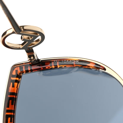Fendi Metal Acetate F is Fendi FF Cat Eye Sunglasses FF 0290/S Blue Havana 7 of 7