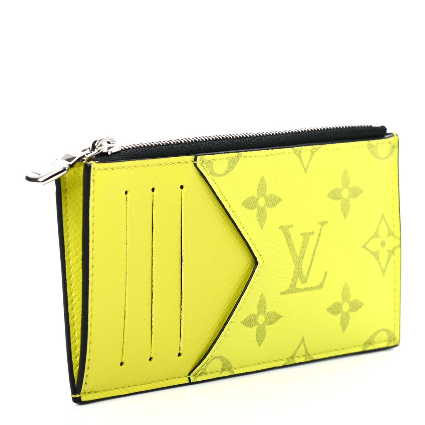 Monogram Taiga Coin Card Holder Yellow