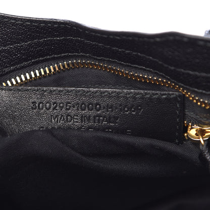 Balenciaga Chevre Gold Metallic Edge Hardware Mini City Black 7 of 13