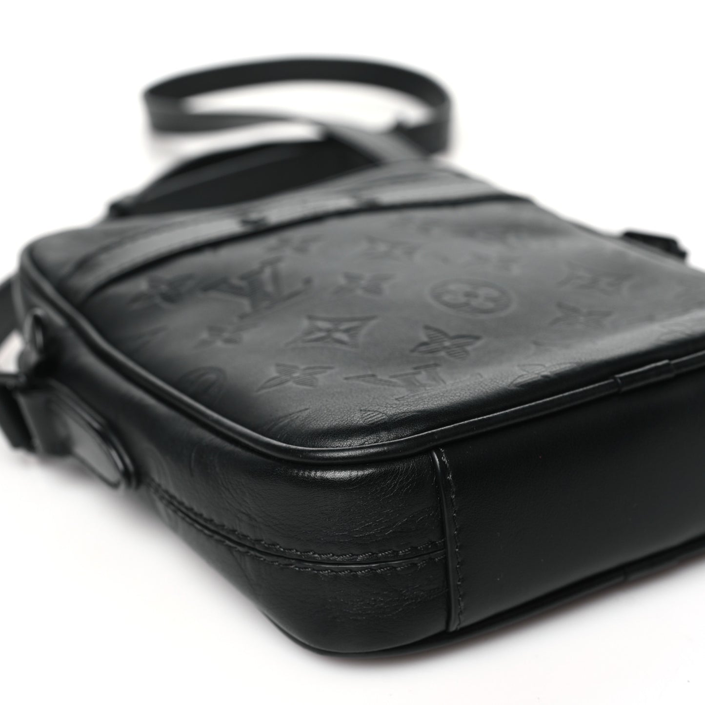Calfskin Monogram Shadow Danube PM Black