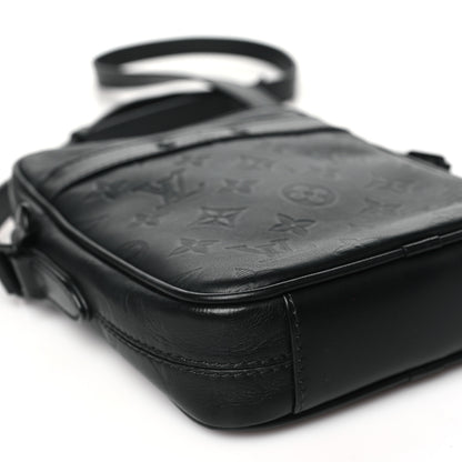 Louis Vuitton Calfskin Monogram Shadow Danube PM Black 8 of 9