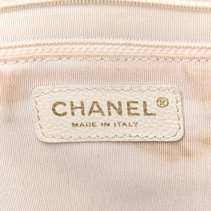 Chanel Calfskin Cerf Executive Shopper Tote White 6 of 22