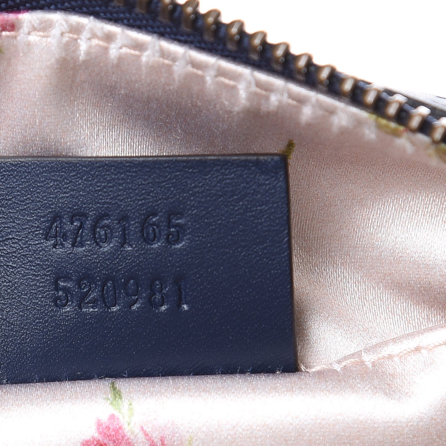 Denim Matelasse Flower Japan Limited GG Marmont Cosmetic Case Blue