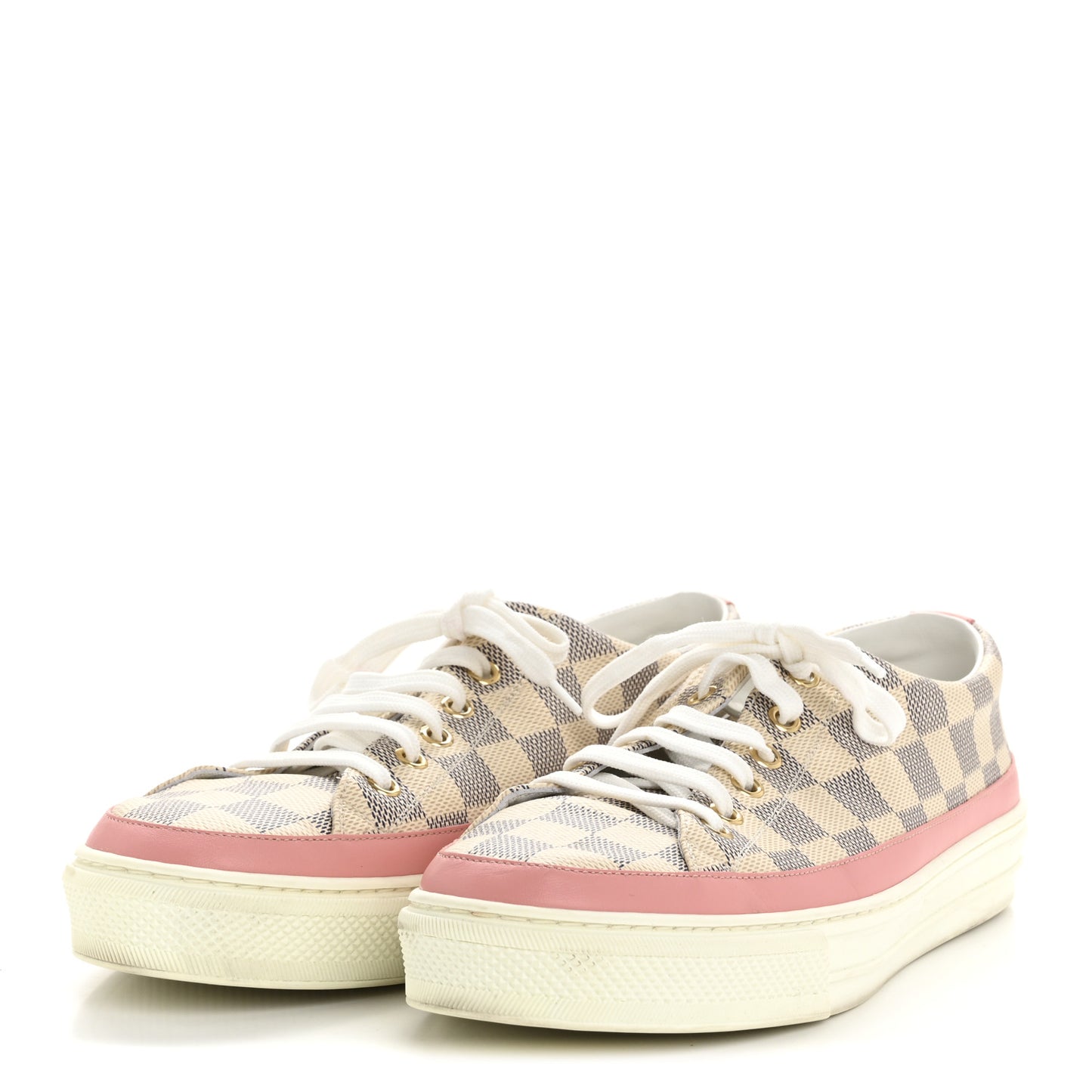 Damier Azur Stellar Sneakers 40 Rose Ballerine