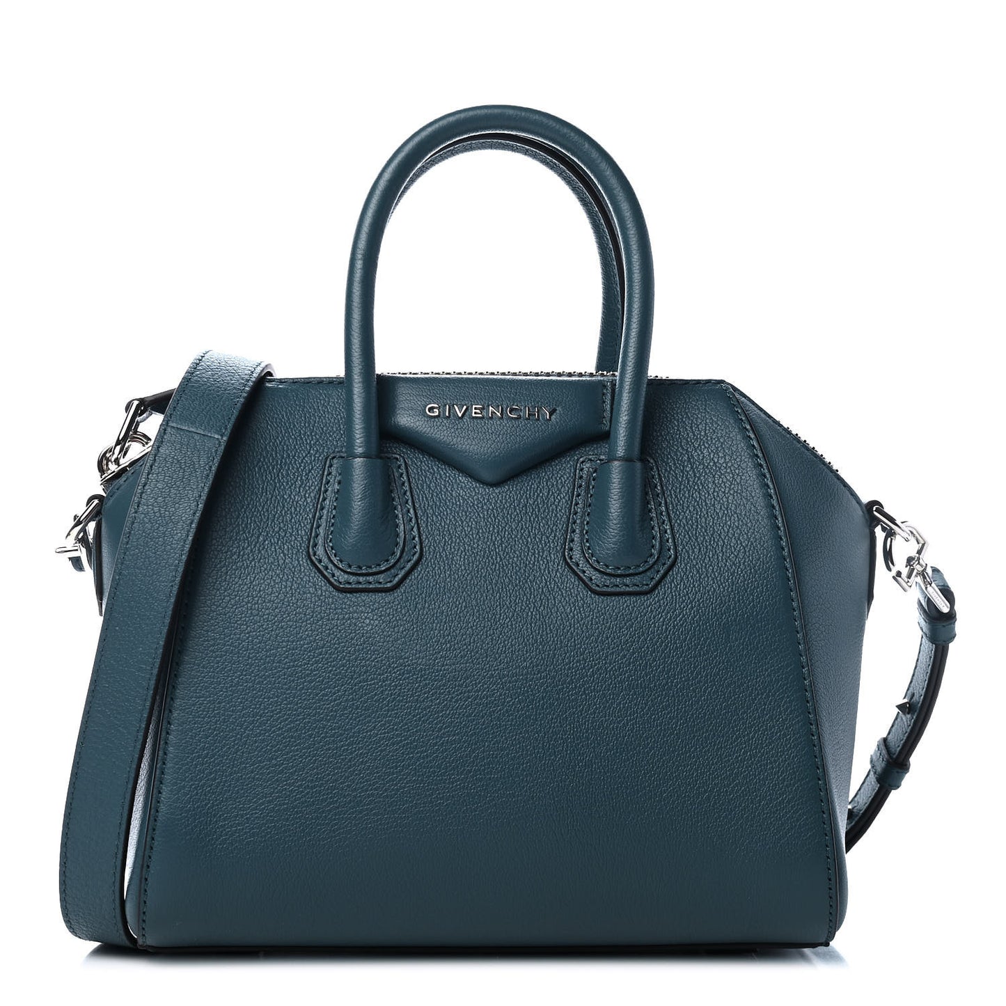 Sugar Goatskin Mini Antigona Oil Blue