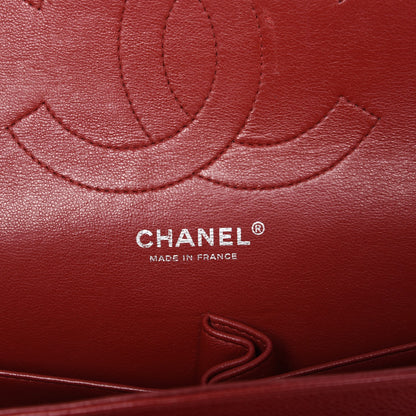 Chanel Caviar Quilted Jumbo Double Flap Red 6 of 7