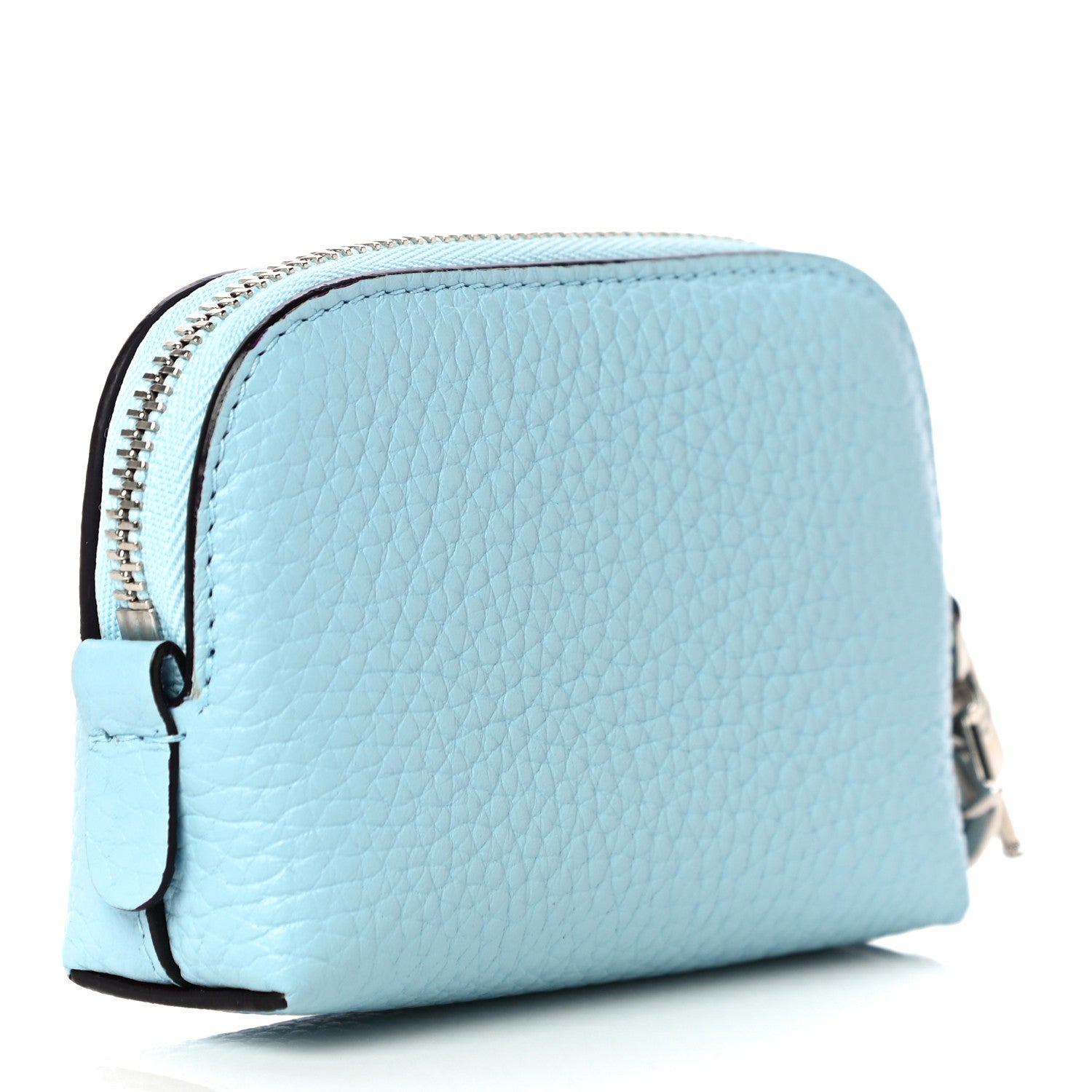 Christian Dior Bullcalf Diorissimo Coin Purse Light Blue 3 of 11