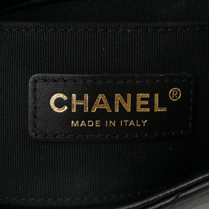 Chanel Lambskin Quilted Mini Lacquered Chain Flap Black 6 of 11