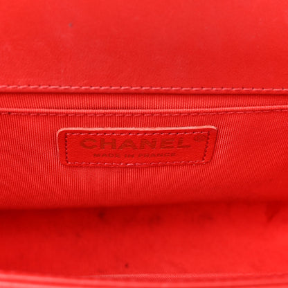 Chanel Calfskin Quilted Medium Boy Flap Red 6 of 10