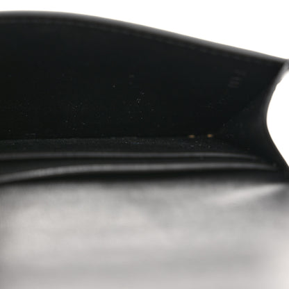 Celine Shiny Calfskin Triomphe Flap Card Holder Black 5 of 9