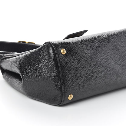 Fendi Glossy Buffalo Stingray Silvana Bag Black 7 of 8