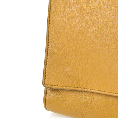 Saint Laurent Goatskin Large Belle de Jour Clutch Saffron 10 of 15