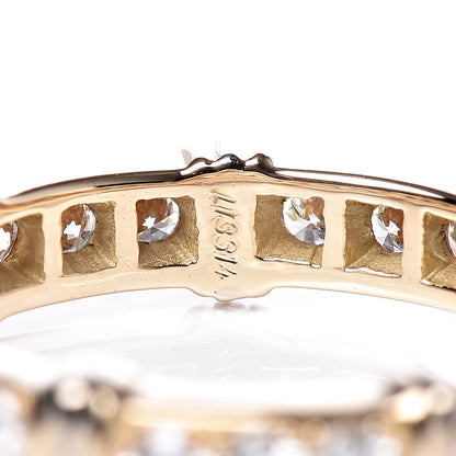 Tiffany CARTIER 18K Yellow White Gold Diamond Contessa Band Ring 49 4.75 6 of 7