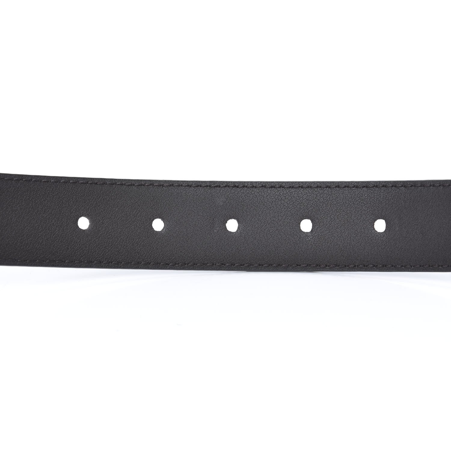 Gucci Calfskin Belt 85 34 Dark Brown 5 of 7
