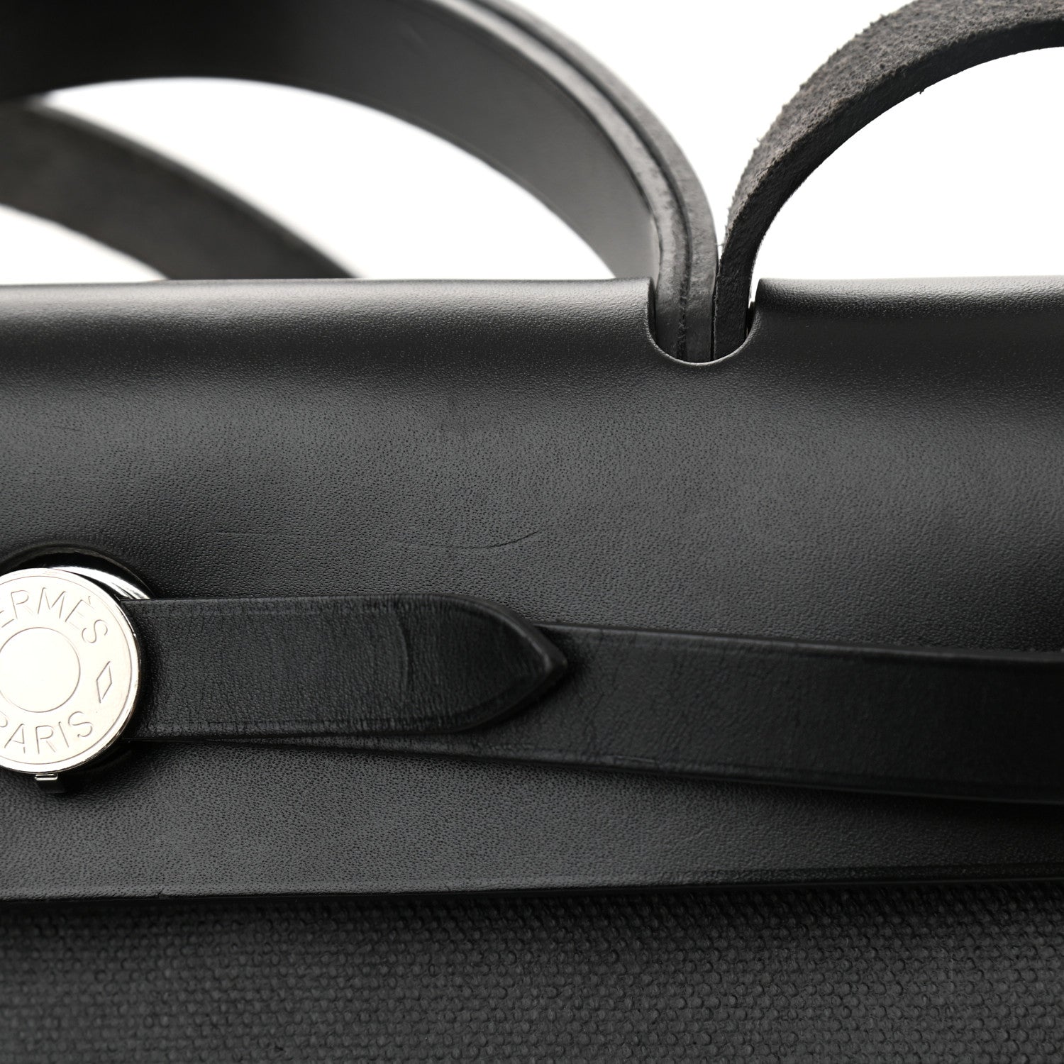 Hermes Toile H Berline Vache Hunter Herbag Zip PM 31 Black Ecru 12 of 13