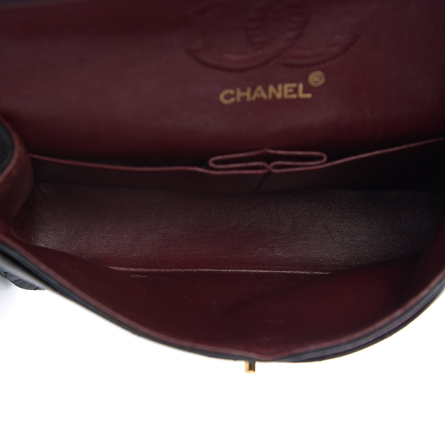 Lambskin Quilted Small Double Flap Black