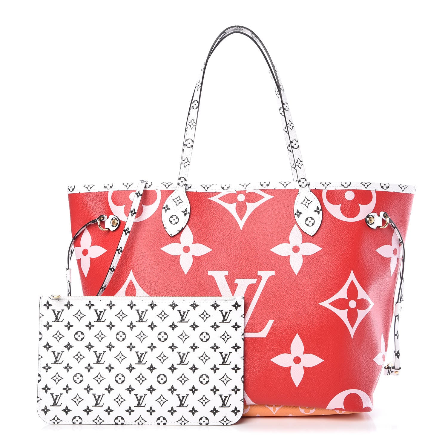 Louis Vuitton Monogram Giant Neverfull MM Rouge 1 of 11