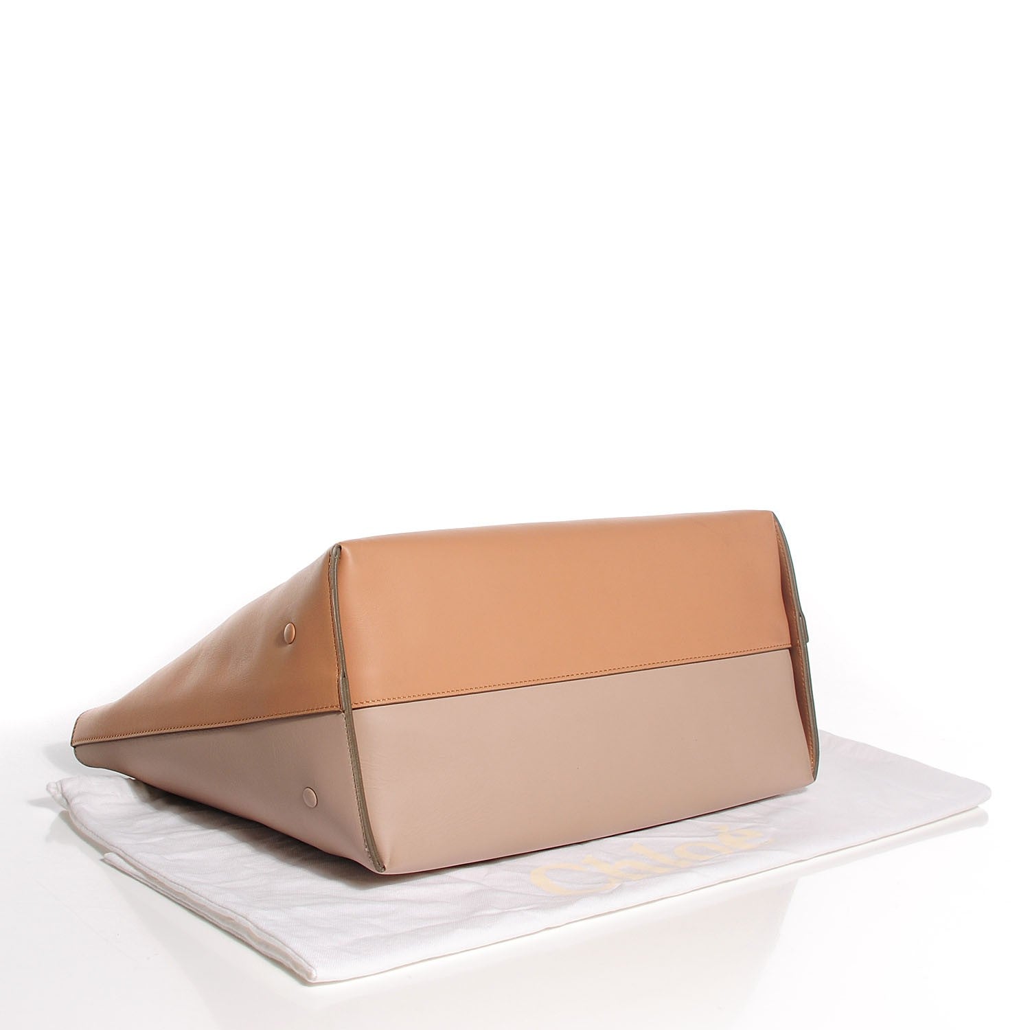 Chloe Smooth Calfskin Medium Baylee Open Tote Rope Beige Wet Sand 4 of 8