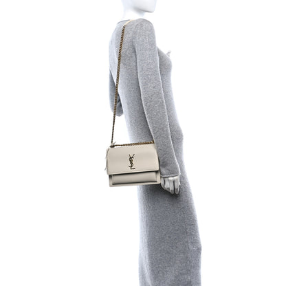Saint Laurent Calfskin Medium Monogram Sunset Crema Soft 2 of 14
