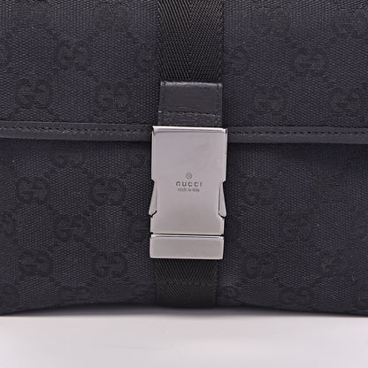 Gucci GG Monogram Web Buckle Belt Bag Black 8 of 12