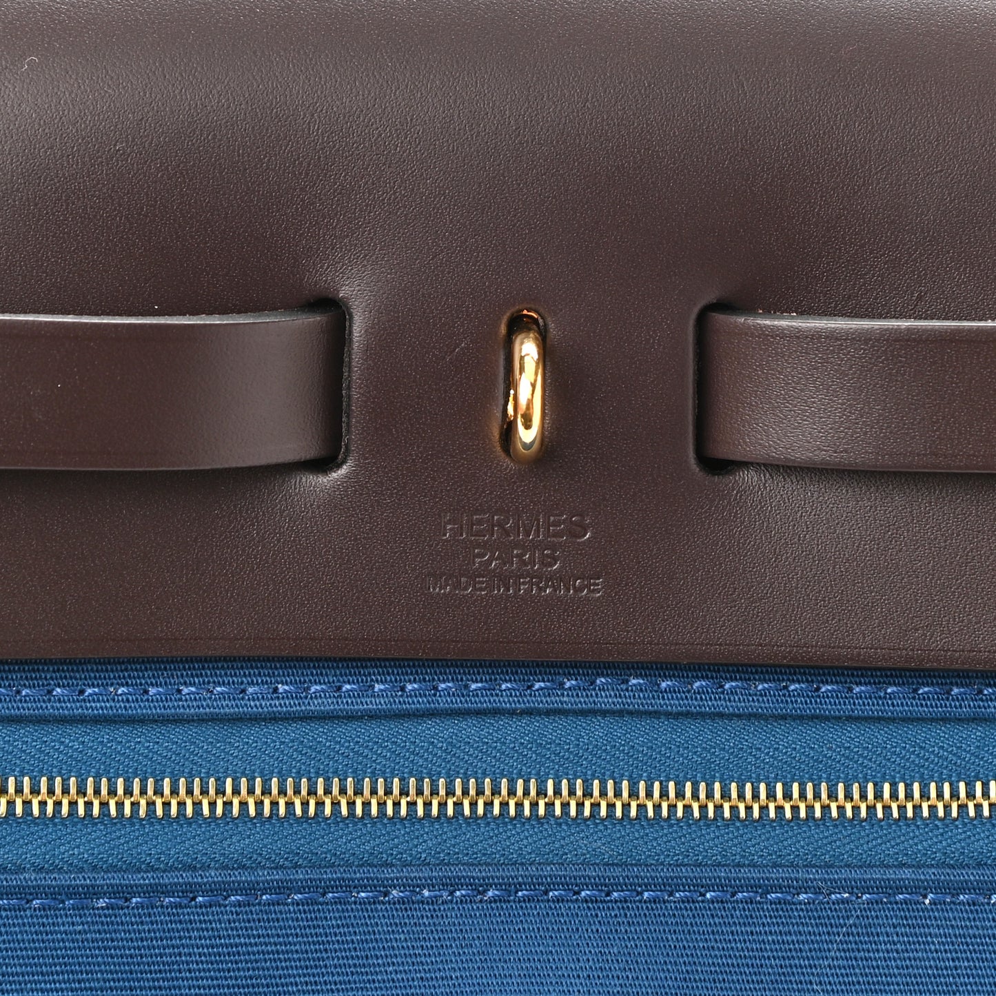 Toile Officier Vache Hunter Herbag Zip Retourne 31 PM Alezan Bleu Outremer Ebene