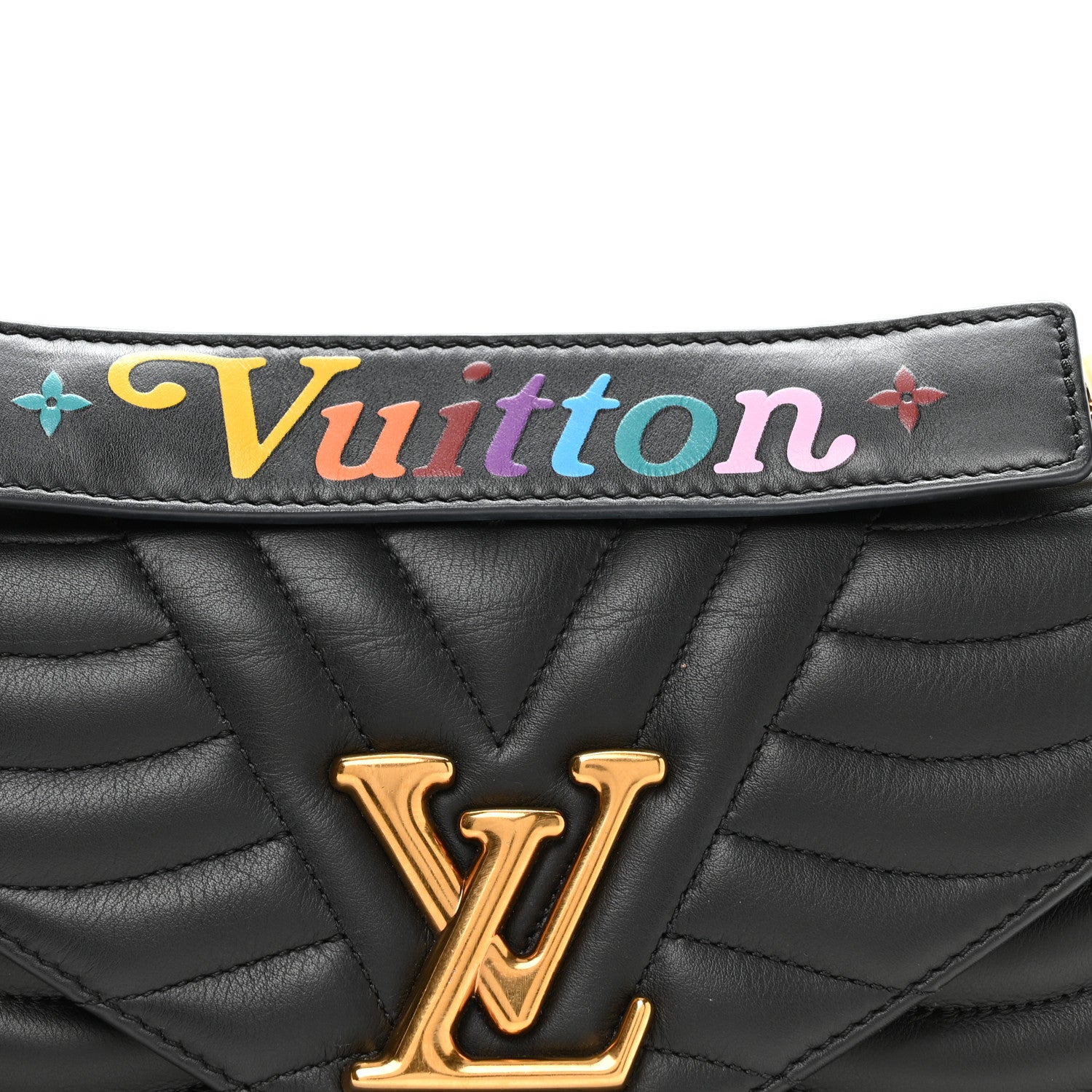 Louis Vuitton Calfskin New Wave Chain PM Black 7 of 9