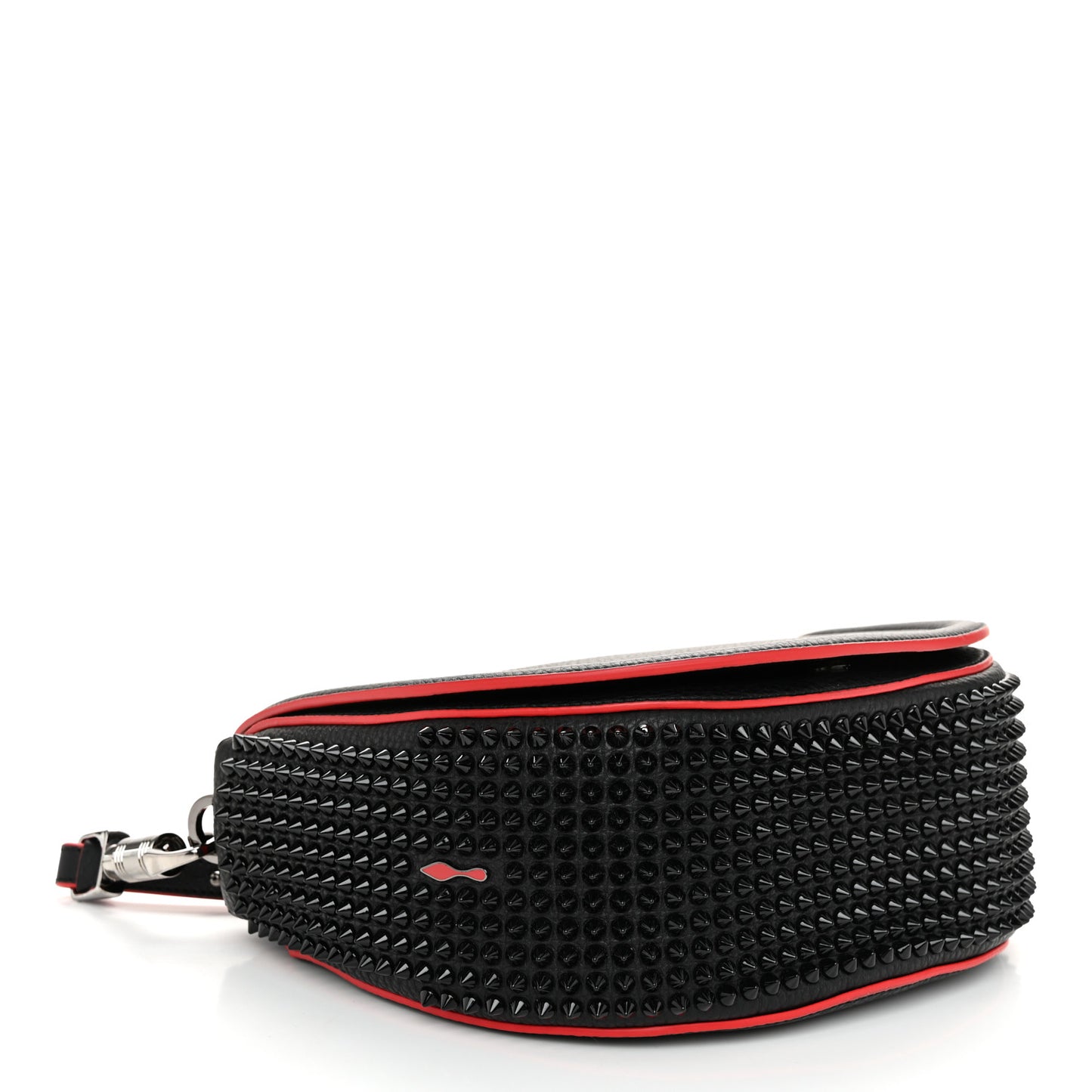 Calfskin Spikes Panettone Messenger Black