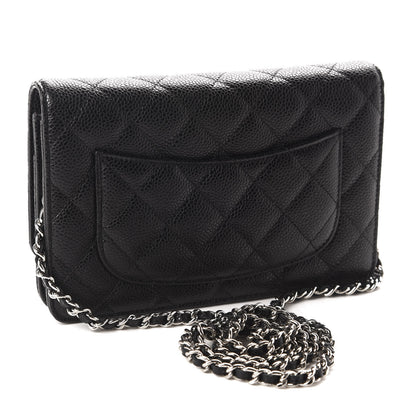 Chanel Caviar Quilted Wallet On Chain WOC Black 3 of 12
