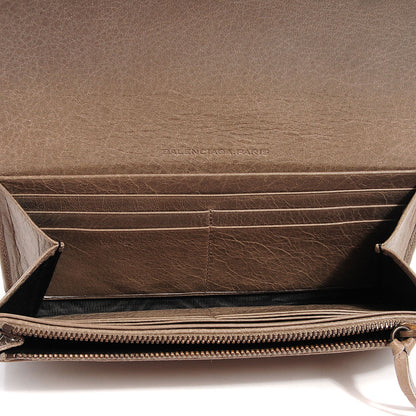 Balenciaga Agneau Classic Hardware Money Wallet Papyrus 5 of 13