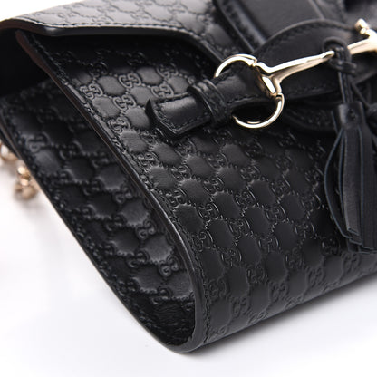 Gucci Microguccissima Mini Emily Shoulder Bag Black 7 of 10