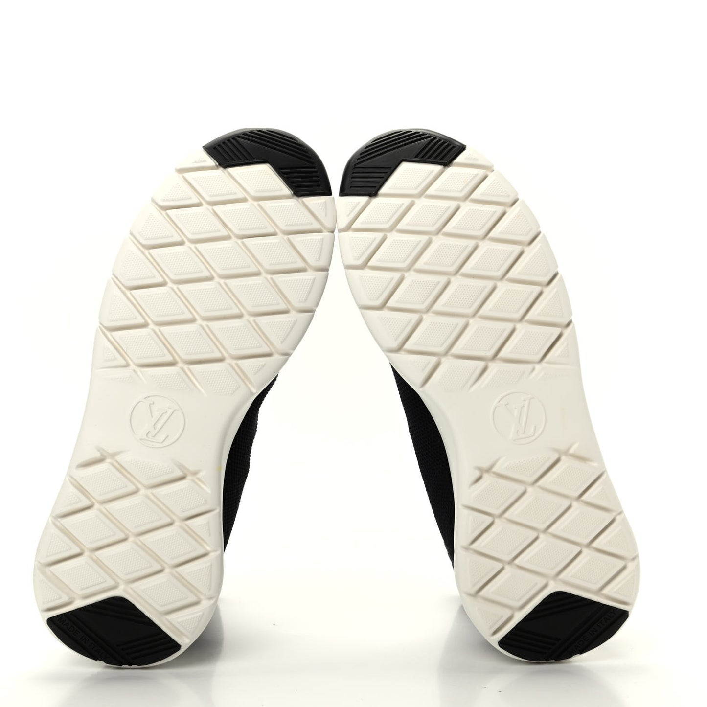 Stretch Fabric LV Black Heart Sock Sneaker 39 Black