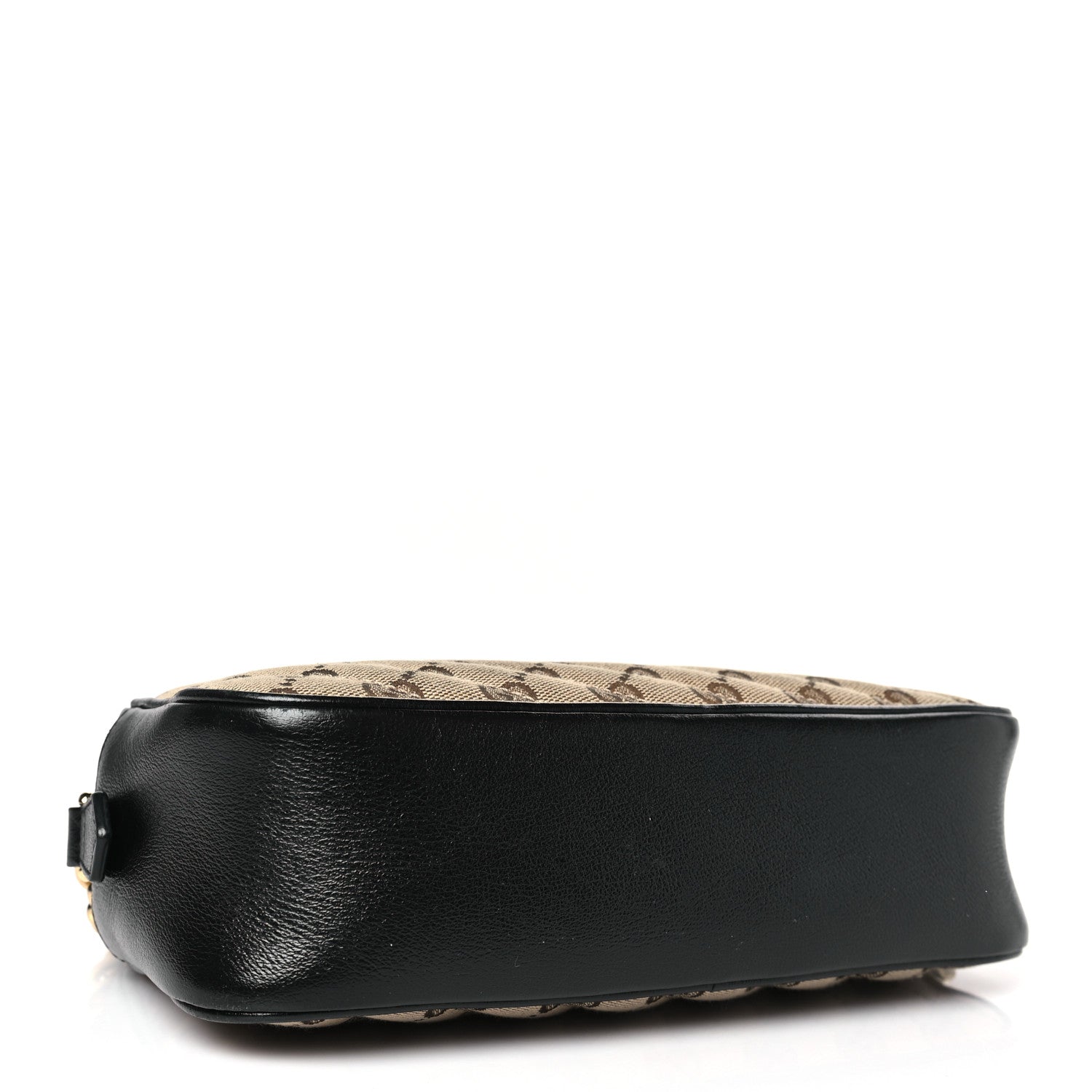 Gucci Monogram Matelasse Diagonal Small GG Marmont Chain Shoulder Bag Beige Black 4 of 9