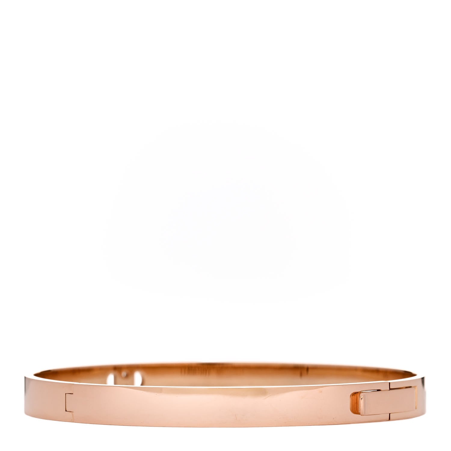 Hermes 18K Rose Gold Diamond PM H D'Ancre Bracelet SH 2 of 4