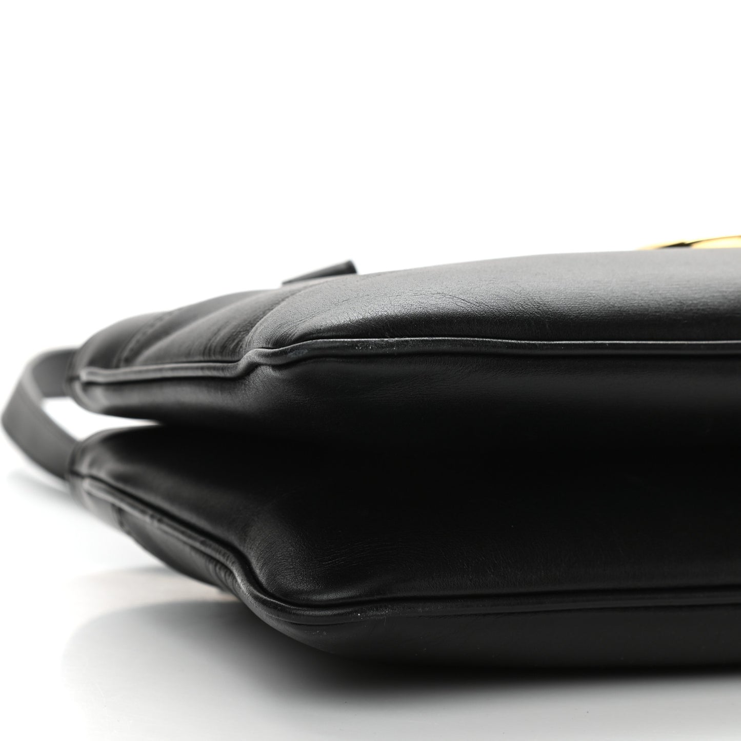 Vitello Palmellato Lux Large Arli Top Handle Bag Black
