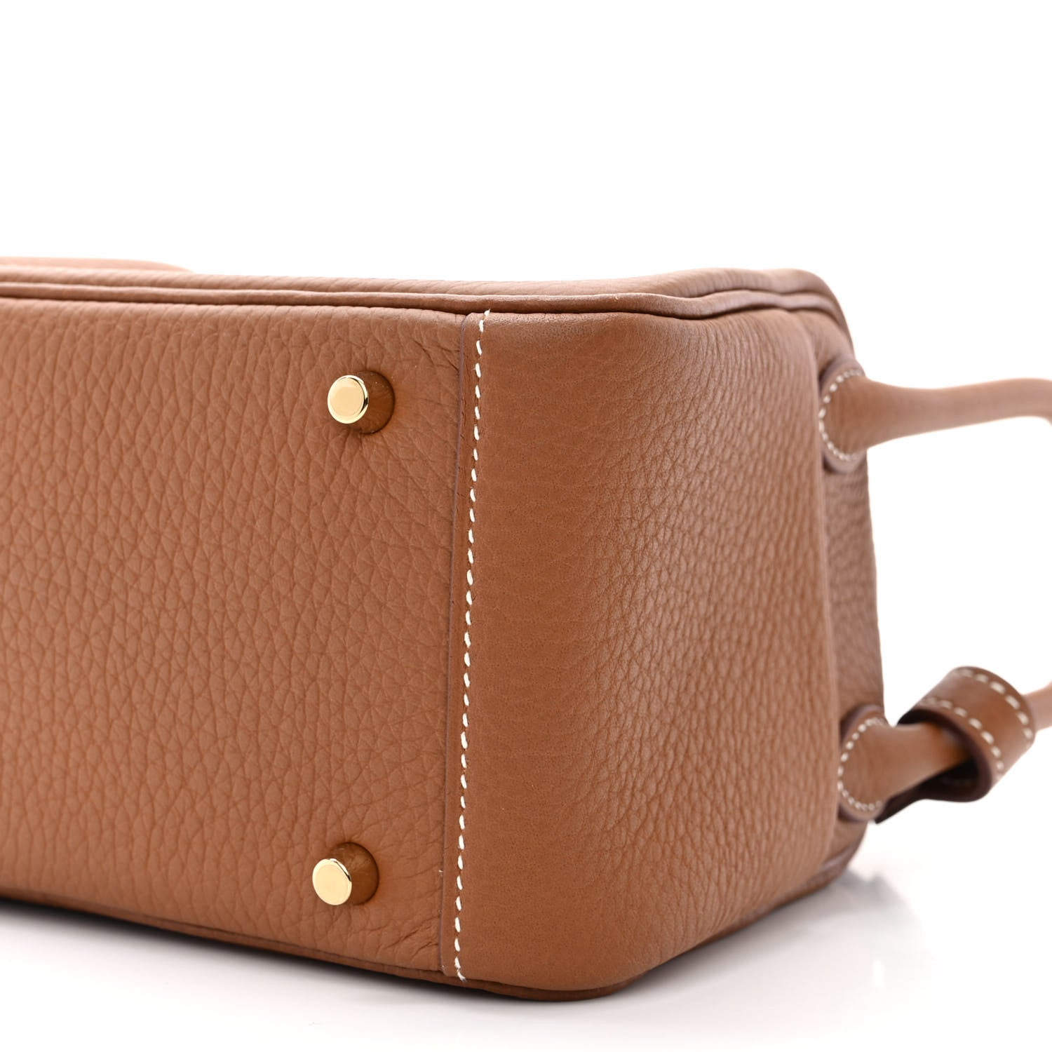 Hermes Taurillon Clemence Mini Lindy 20 Gold 10 of 10