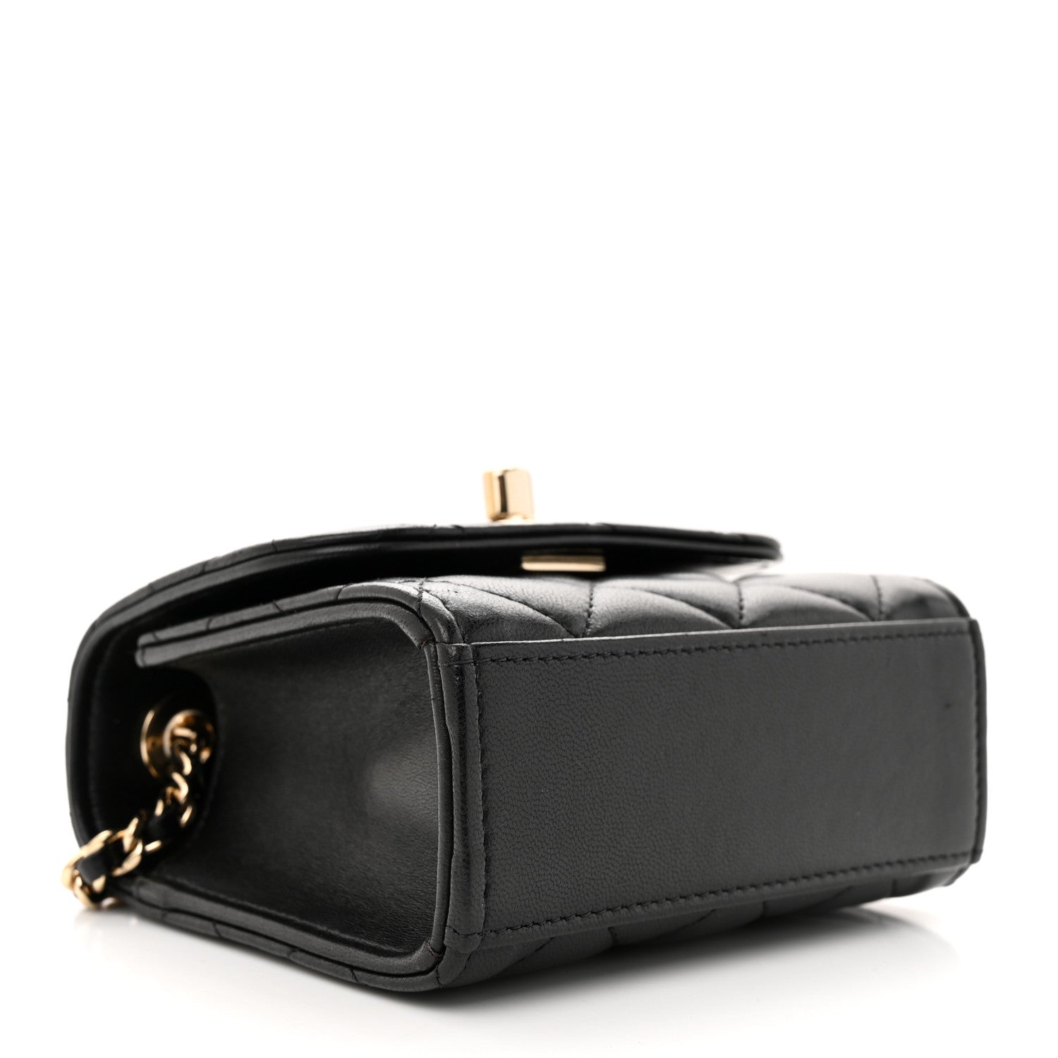 Chanel Lambskin Quilted Mini Trendy CC Chain Wallet Black 4 of 11