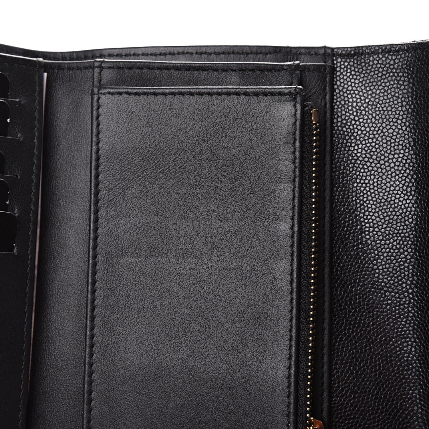Chanel Caviar Quilted Small Golden Class Flap Wallet Black 8 of 10