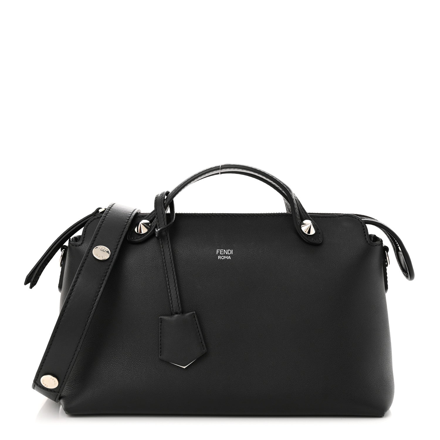 Fendi Vitello Dolce Medium By The Way Boston Bag Black 1 of 11