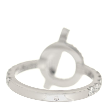 Hermes 18K White Gold Diamond Finesse Ring 50 5.25 5 of 10