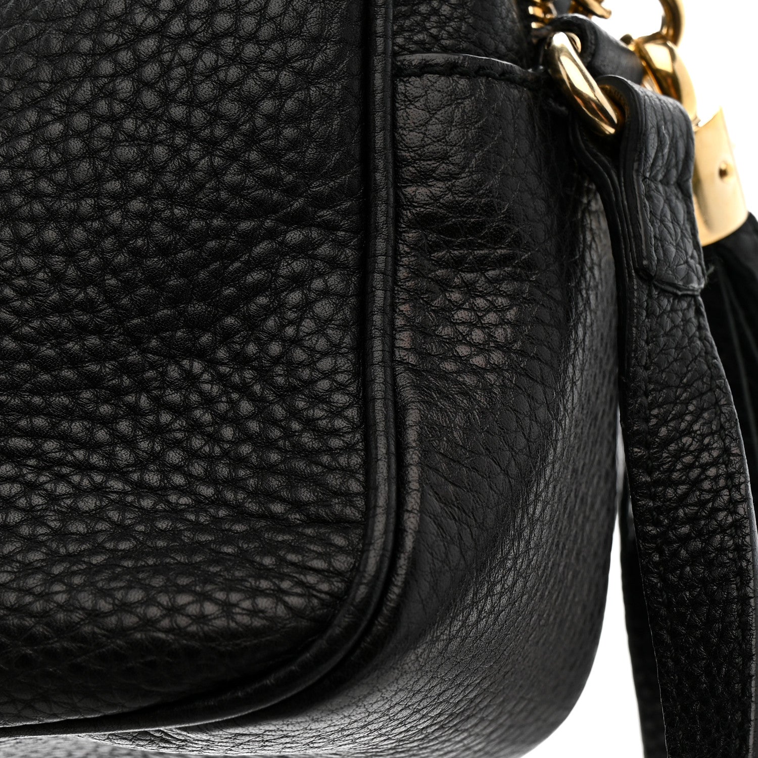 Gucci Pebbled Calfskin Small Soho Disco Bag Black 12 of 14