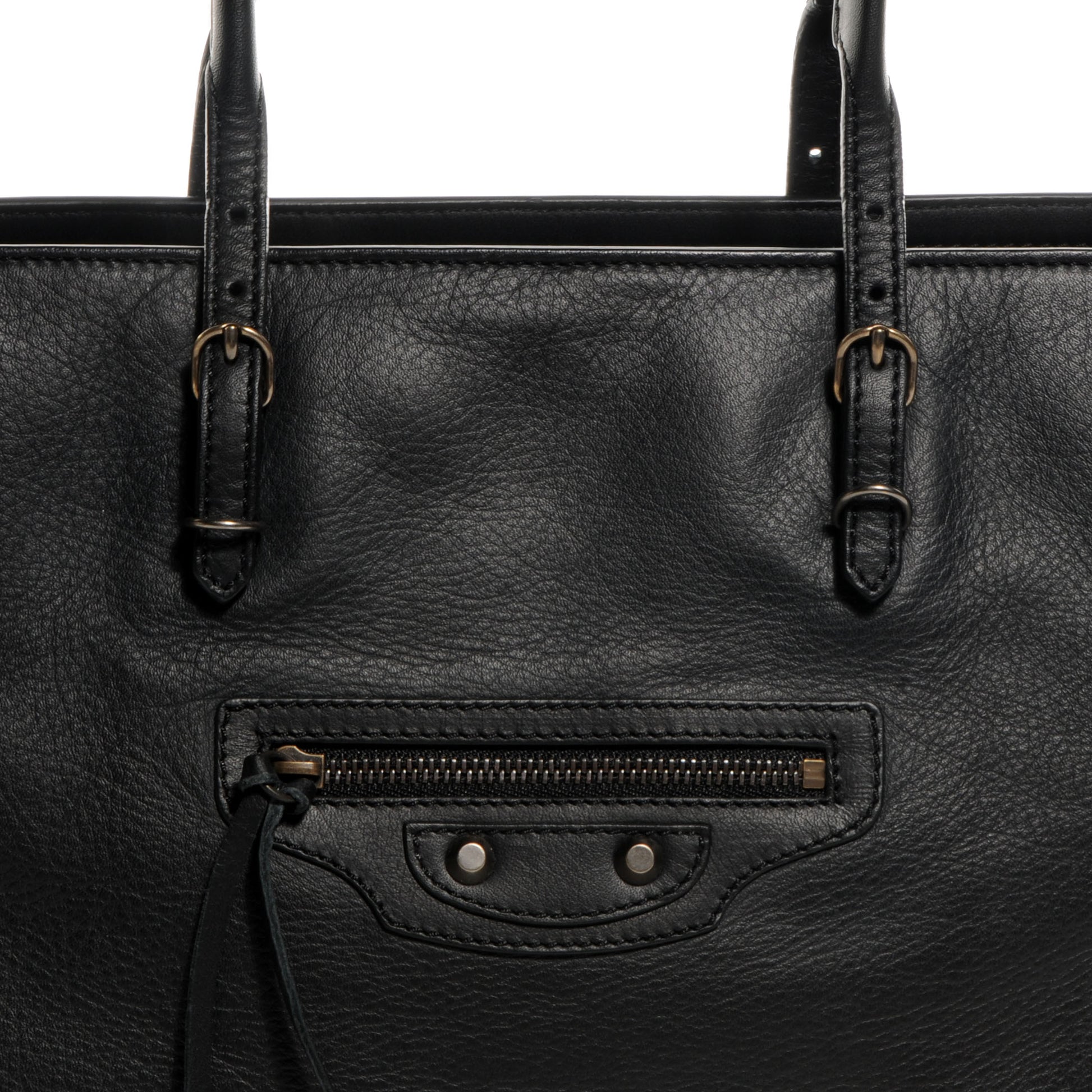 Balenciaga Veau Papier Medium Office Zip Tote Black 8 of 8