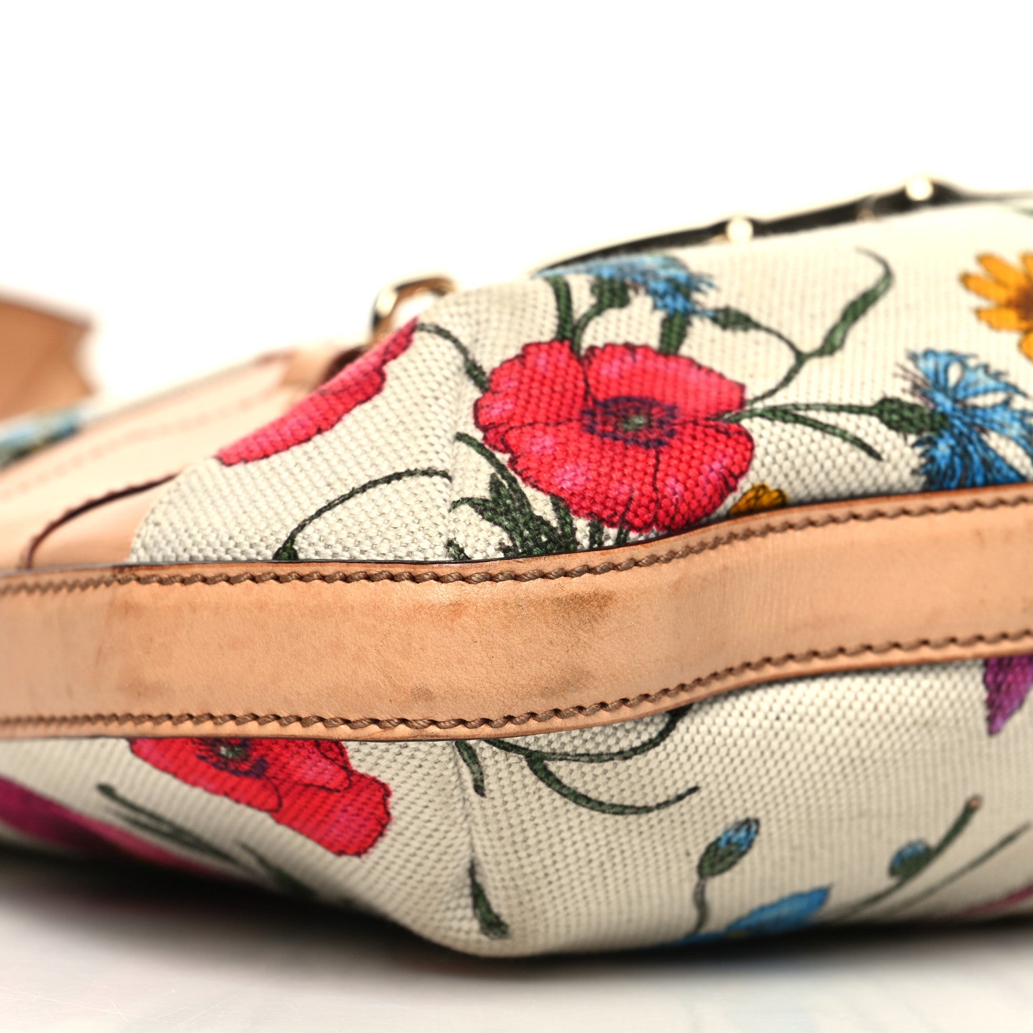 Gucci Canvas Floral Flora Hasler Hobo Beige 9 of 18