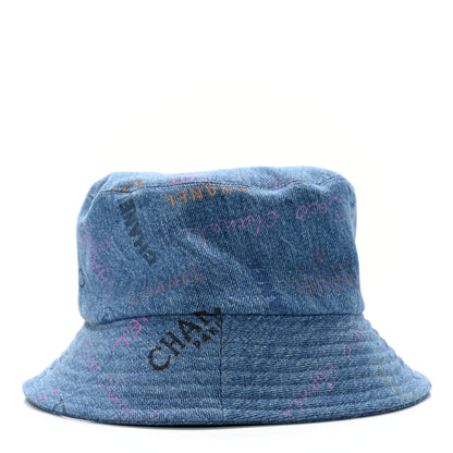 Chanel Denim Mood Cloche Bucket Hat M Blue 5 of 9