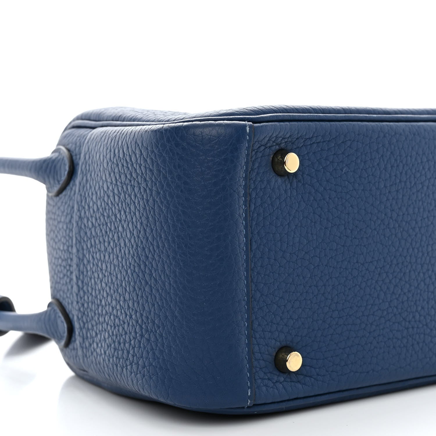 Hermes Taurillon Clemence Mini Lindy 20 Deep Bleu 9 of 13